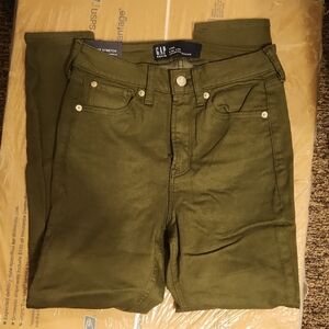 GAP Olive Green Denim Jeans